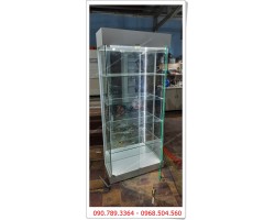 TỦ KÍNH TRƯNG BÀY NƯỚC HOA, MỸ PHẨM 80 X 1M8