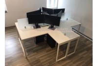 Thanh lý bàn cụm nhân viên 4 người cũ