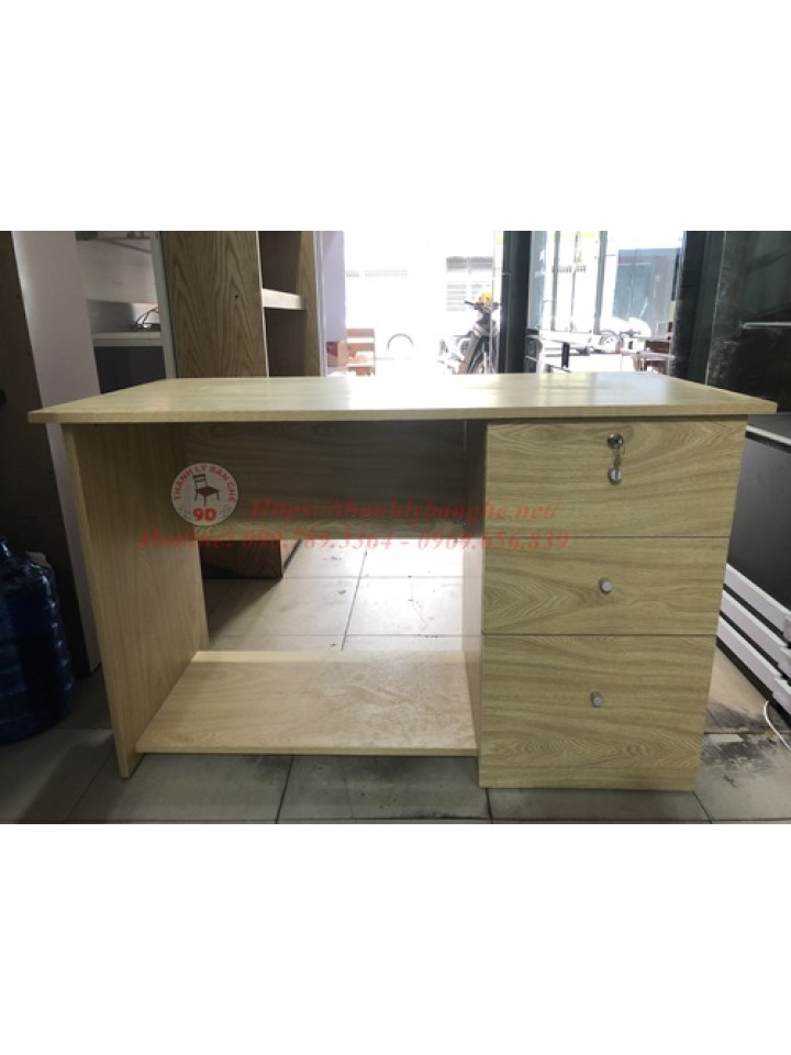 Thanh lý gấp 20 bàn làm việc 3 hộc chân ván cũ giá rẻ