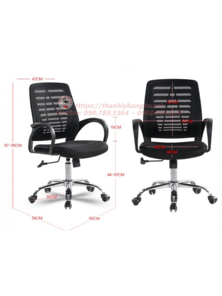 Thanh lý ghế xoay lưng lưới văn phòng MS820