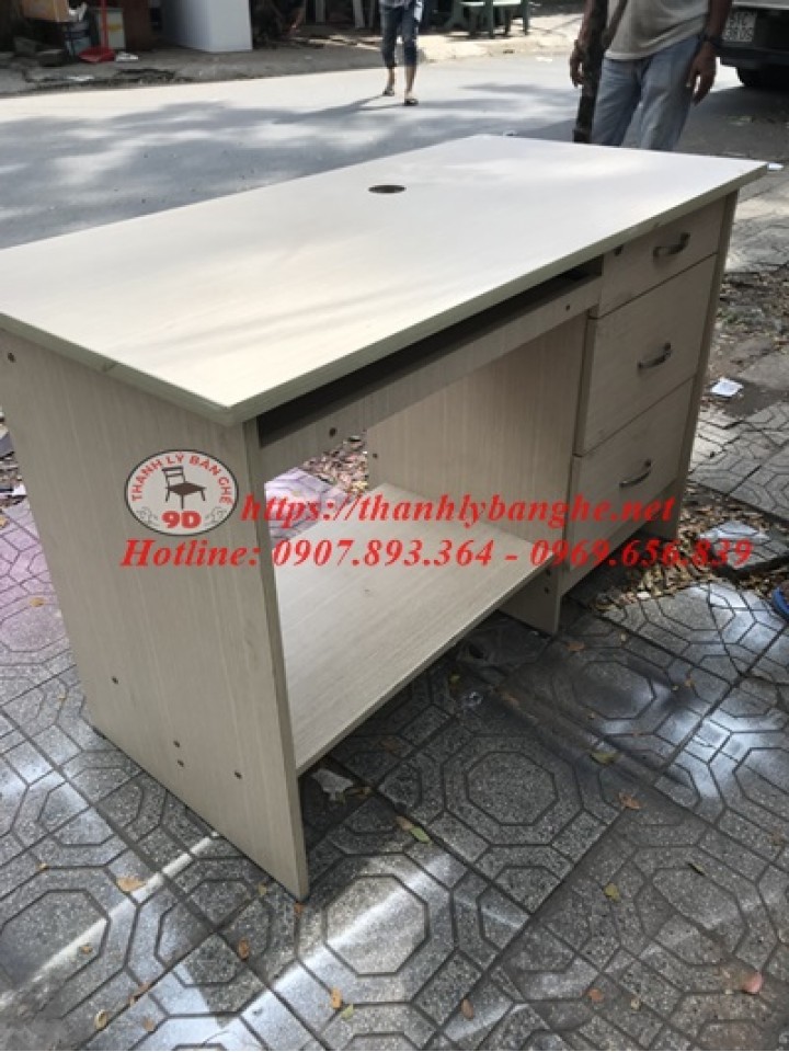 Thanh lý bàn làm việc nhân viên 3 hộc cũ MS782