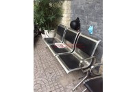 THANH LÝ GHẾ BĂNG CHỜ INOX 3 NGƯỜI 600