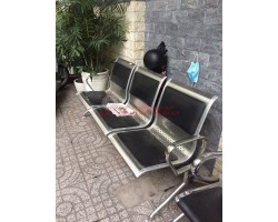 THANH LÝ GHẾ BĂNG CHỜ INOX 3 NGƯỜI 600