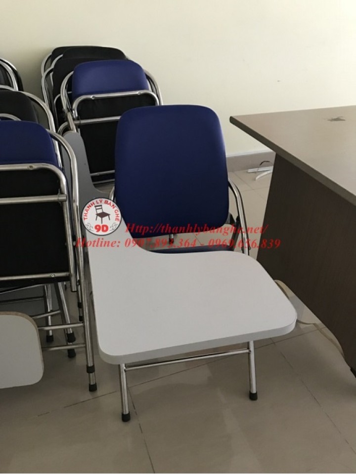 Thanh lý ghế xếp liền bàn lưng dài cũ giá rẻ