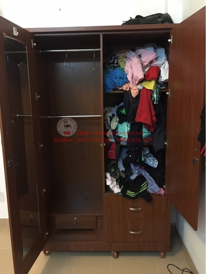 Thanh lý tủ quần áo cũ 1m2x2m2 giá rẻ