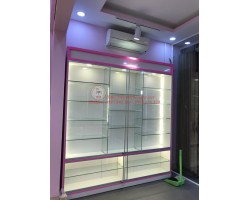 Thanh lý 50 tủ kiếng trưng bày cũ bằng kiếng tầng