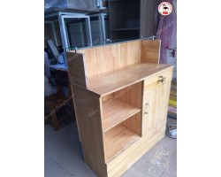 Thanh lý quầy lễ tân pha chế gỗ cao su giá rẻ