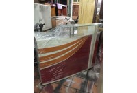 Thanh lý quầy lễ tân trắng hồng 1m4