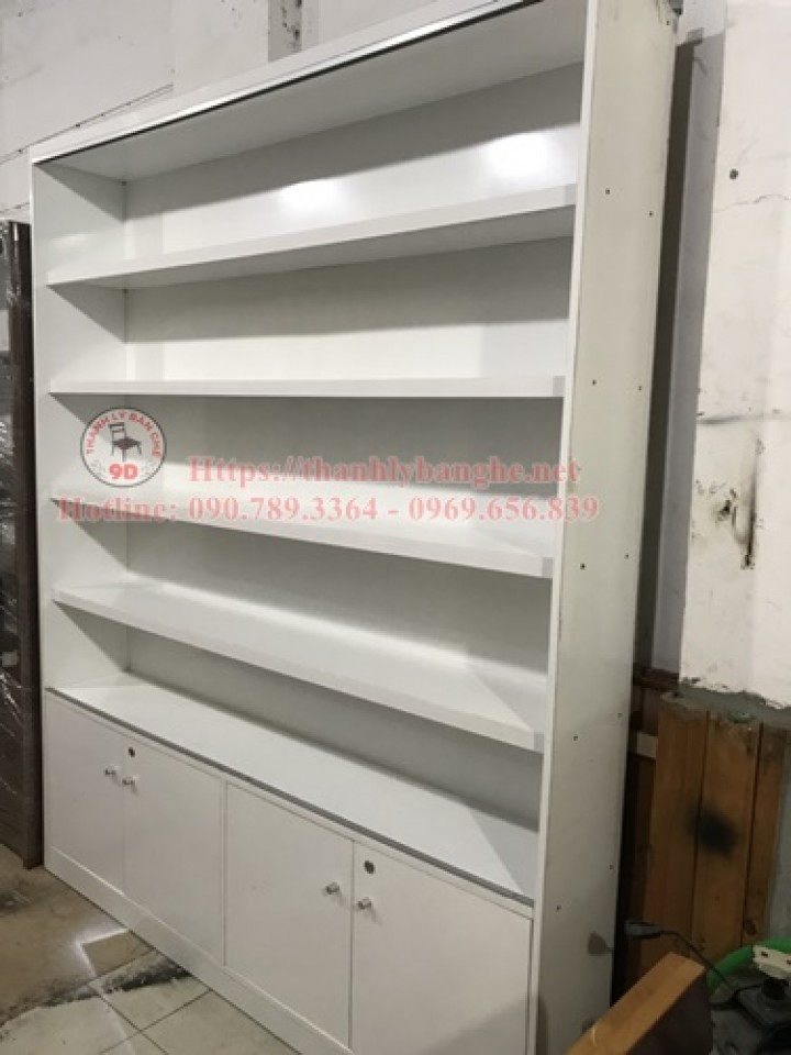 Thanh ký kệ trưng bày mỹ phẩm 1m8 cũ