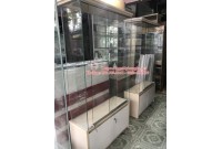 Thanh lý tủ kệ kính trưng bày cũ giá rẻ