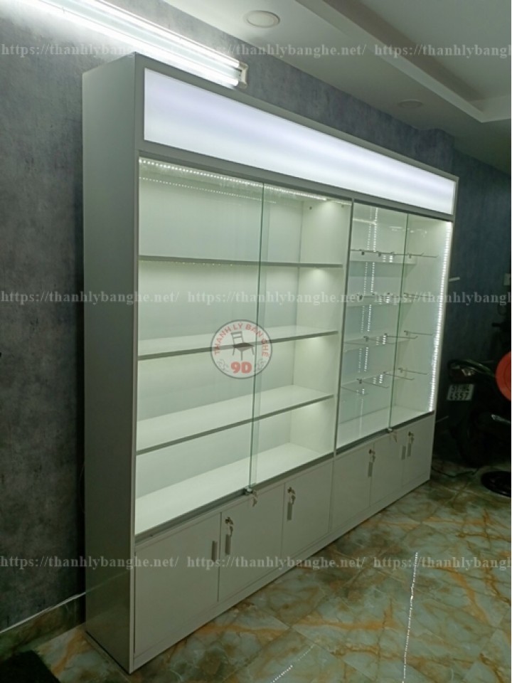 Tủ kính trưng bày điện thoại, phụ kiện MS987